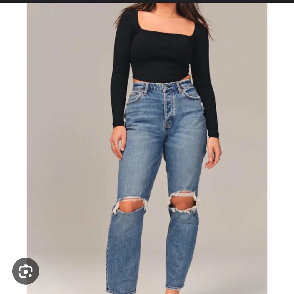 Abercrombie & Fitch Curve Love mom Jean